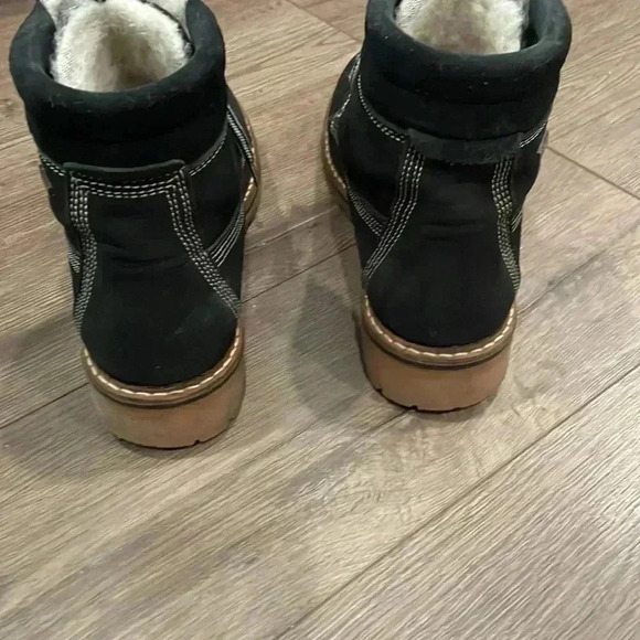 Tamaris Duo Tex Black Suede winter Ankle Boots Size 9/  EU 40 - Picture 5 of 9